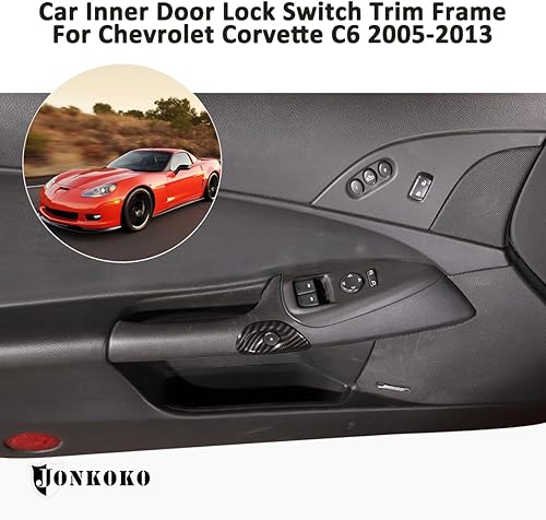 Miniatura 5 de Interruptor de bloqueo de puerta ABS para Chevrolet Corvette C6 2005-2013 Interruptor de bloqueo de puerta interior de automóvil Accesorios de marco