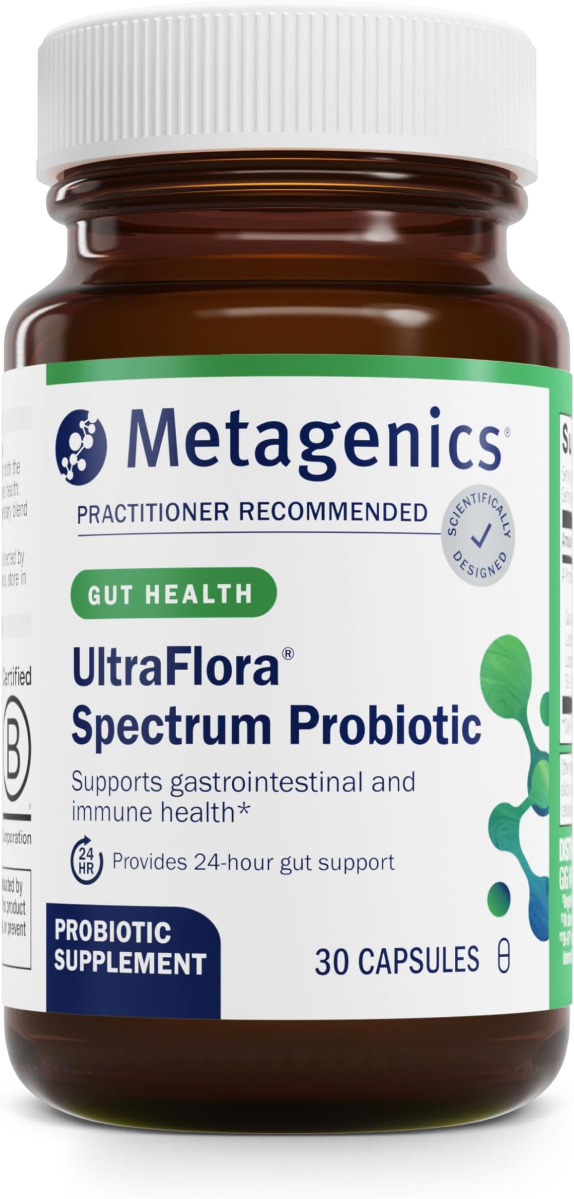 Metagenics UltraFlora® Spectrum â€“ Daily Probiotic â€“ Gastrointestinal & Immune Support* | 30 count
