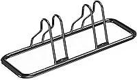 SimpleHouseware 2-Bike Adjustable Floor Storage Rack - Sturdy Metal Stand for Road, Mountain & Kids Bikes, Black