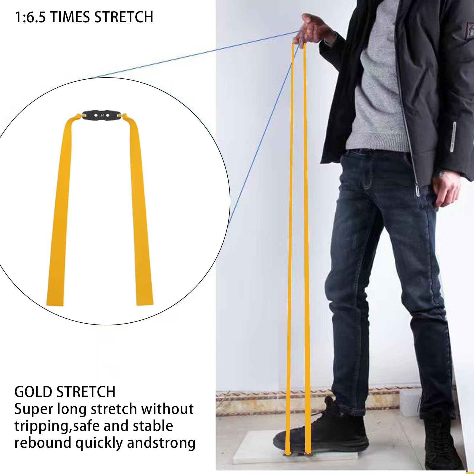 ABI Tube Élastique Latex 1M Naturel / Fronde Lance-pierre / La Chasse - Foto 11