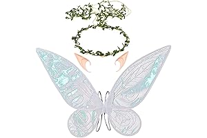 Women's Berry Rattans Crown Butterfly Wings with Elf Ears Dress Up Halloween...