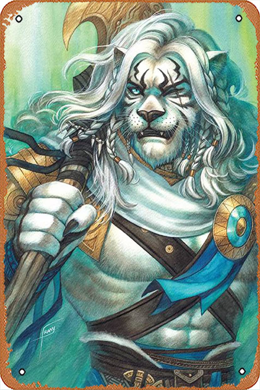 Shvieiart MAGIC THE GATHERING (MTG) #13 CVR B HIDDEN SPARK INTERMIX Fun Poster Restaurant Kitchen Club Bar Man Cave Vintage Metal Sign Wall Decoration 8x12 Inches