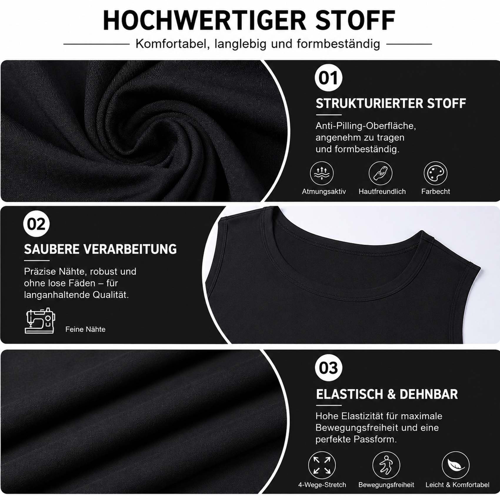 Lunovia Shirt, Lunovia V Shape Shirt, Kompression Shirts Herren, Schnell Trocknend & Atmungsaktiv, Komfortable Passform für Fitness & Alltag