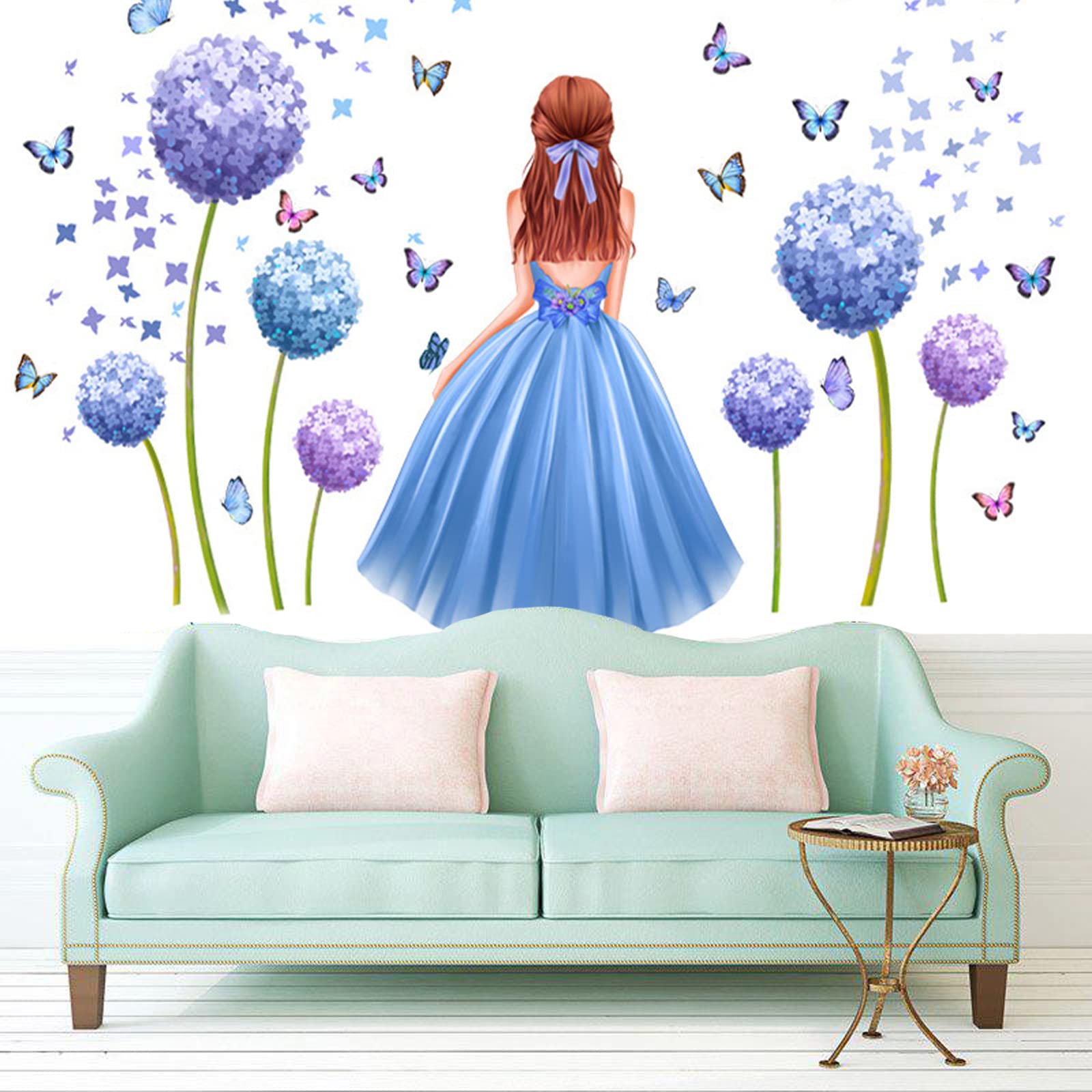 Adesivi Murali Farfalle E Fiori | Graz Design 0313 | Decorazione Cameretta Bambini