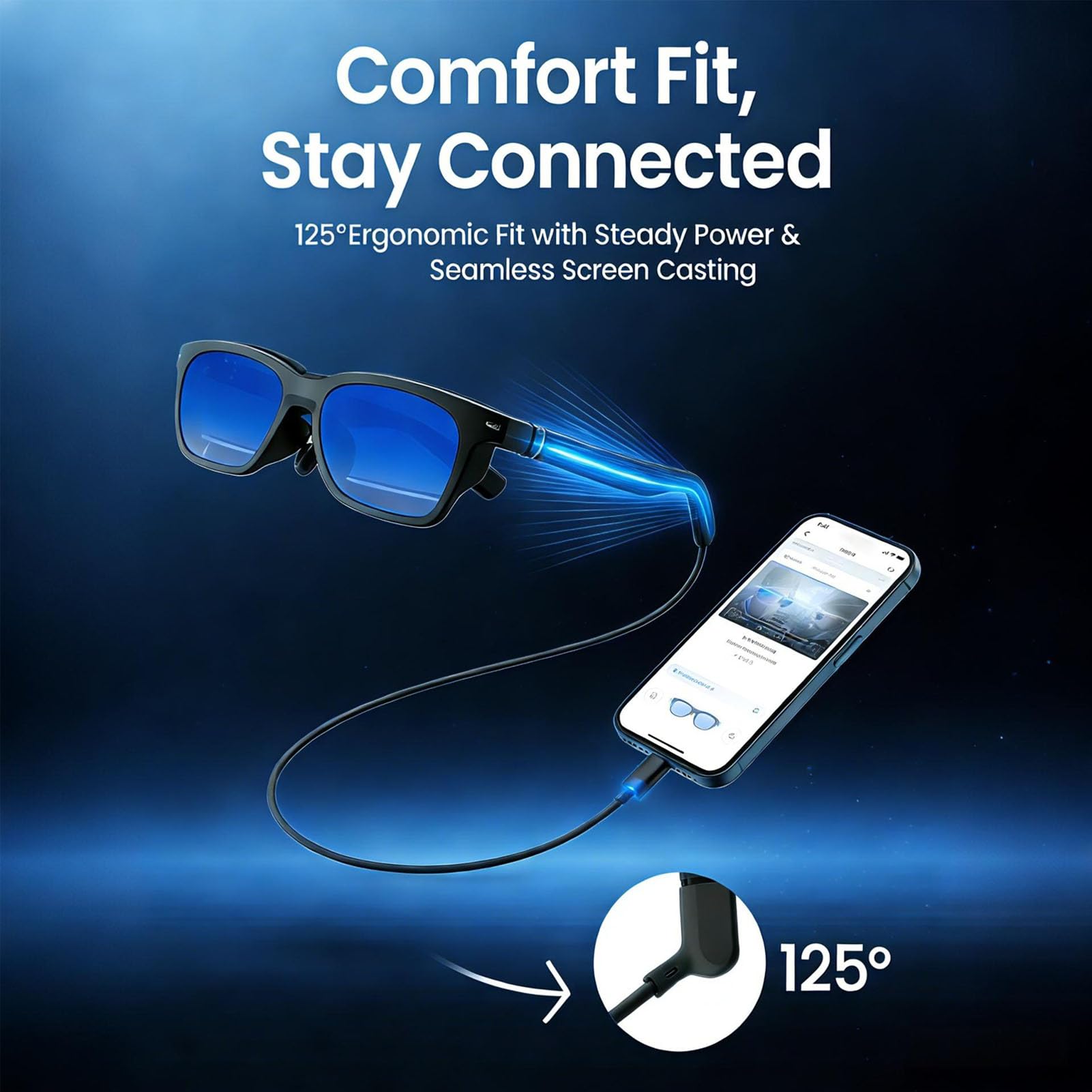 Amazon.co.jp: Acogedor ARグラス用USB-Cケーブル、XREAL Air/One