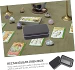 6-Pack Tinplate Card Decks Box Metal Playing Card Box with Lid for Playing Storage Game Holder Cards Storage for Travel Home Small Items 4.37 X 2.87 X 0.98 in