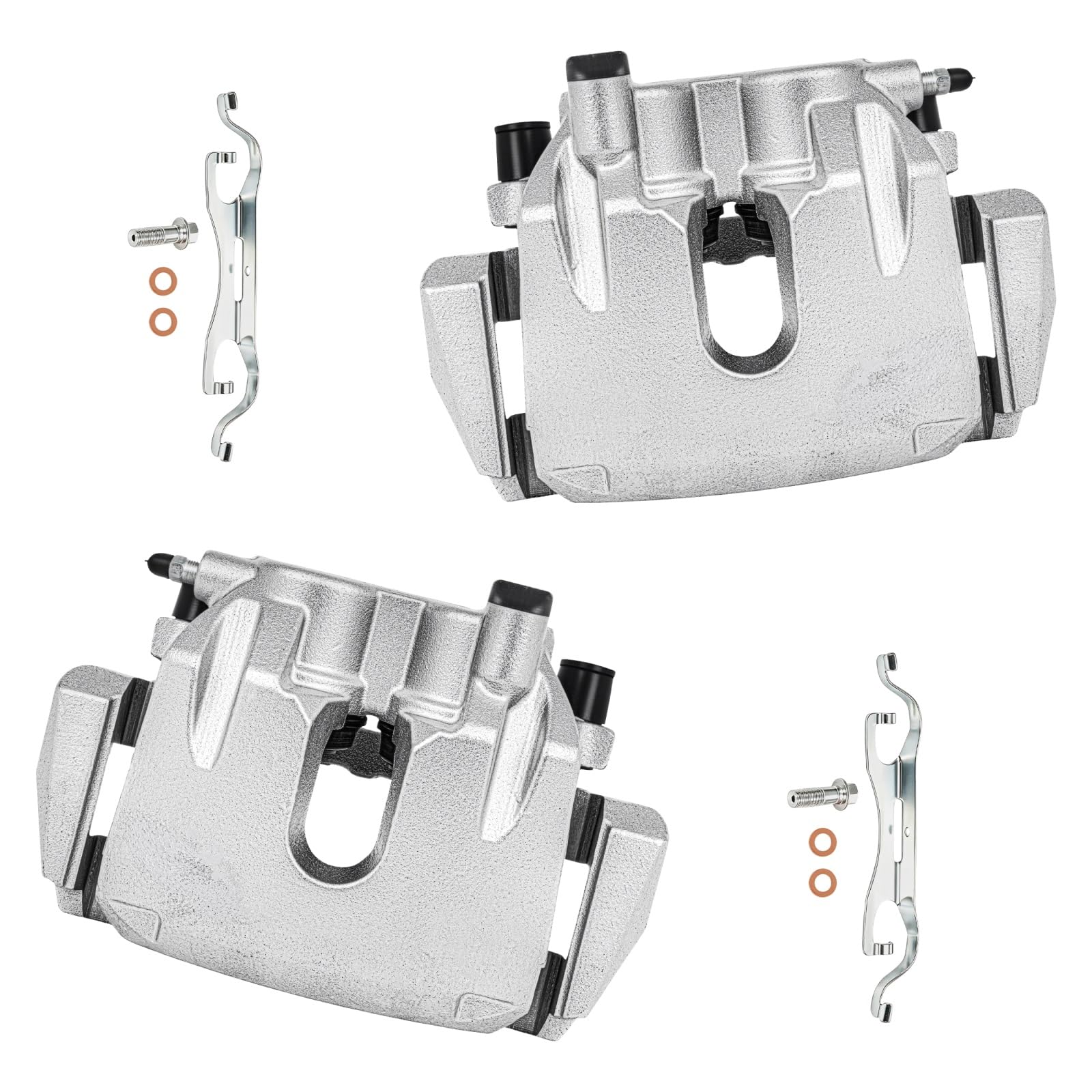 cciyu Front Left &amp; Right Disc Brake Calipers With Bracket 18B5297 18B5296