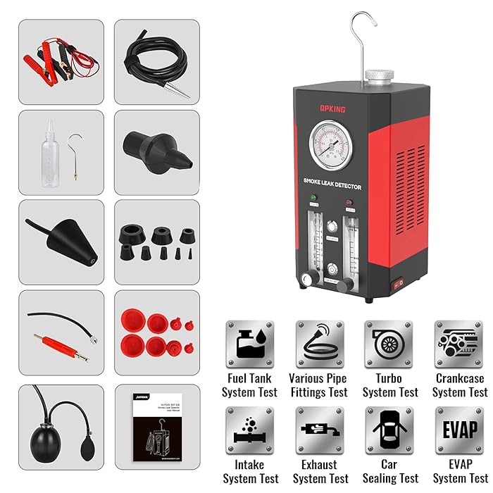 Buy QPKING EVAP Smoke Leak r Detector, Automotive Smoke Mahine Fuel