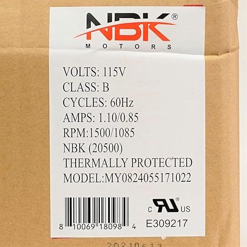Miniatura 5 de Reemplazo del motor del ventilador para Dayton 1TDT6 Fasco 7063-5243 492293 CFM 115 voltios