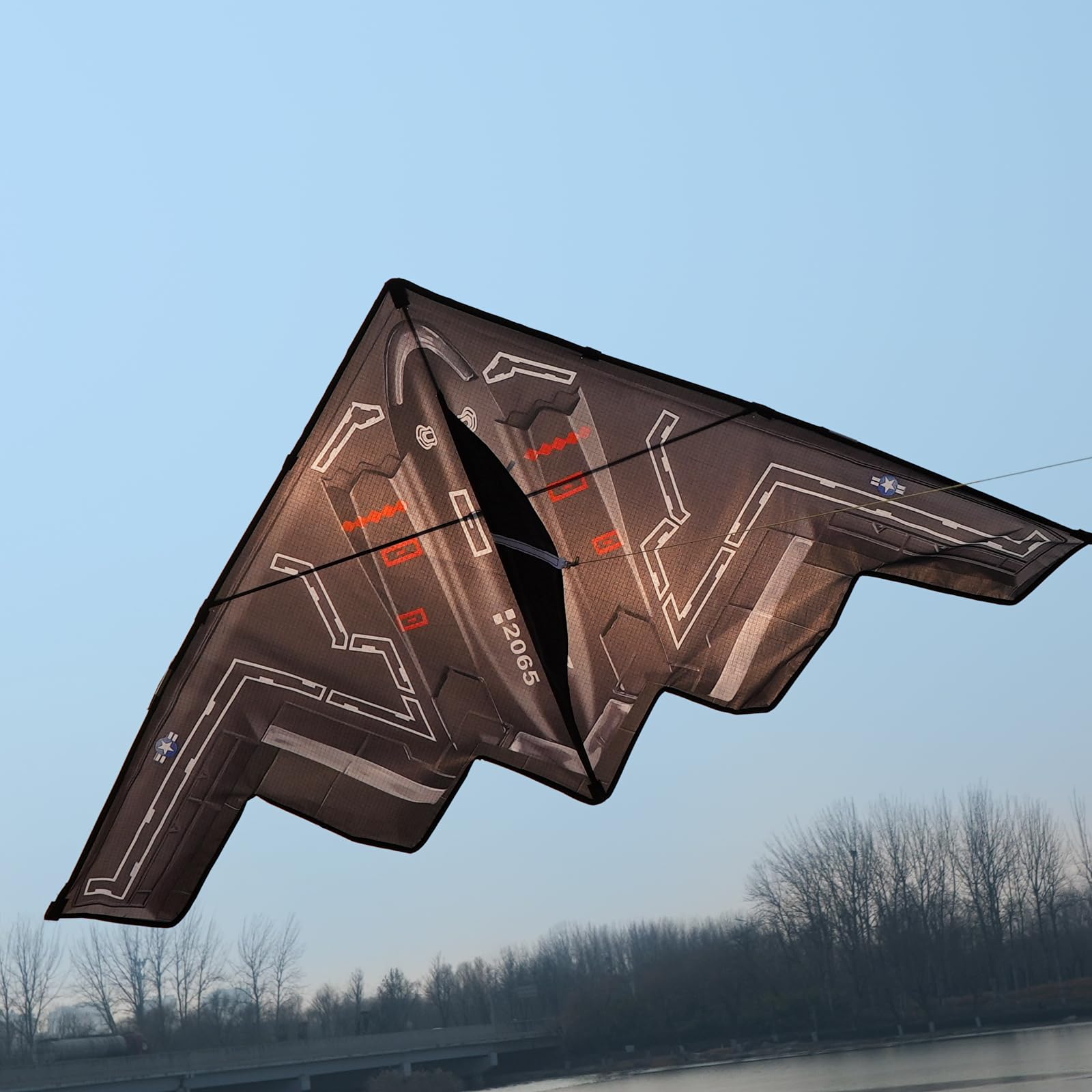 Touch the sky Fight Plane Kite for Kids and Adults Easy to Fly, Exquisite Fabrics and Unique Structure Design - Image 2
