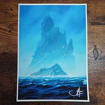 アートプリント　ニールセン氏の直筆サイン入り　島　ISLAND MTG 島/Island(MTGサイン入り原画レプリカ) 展示中 in Museum of