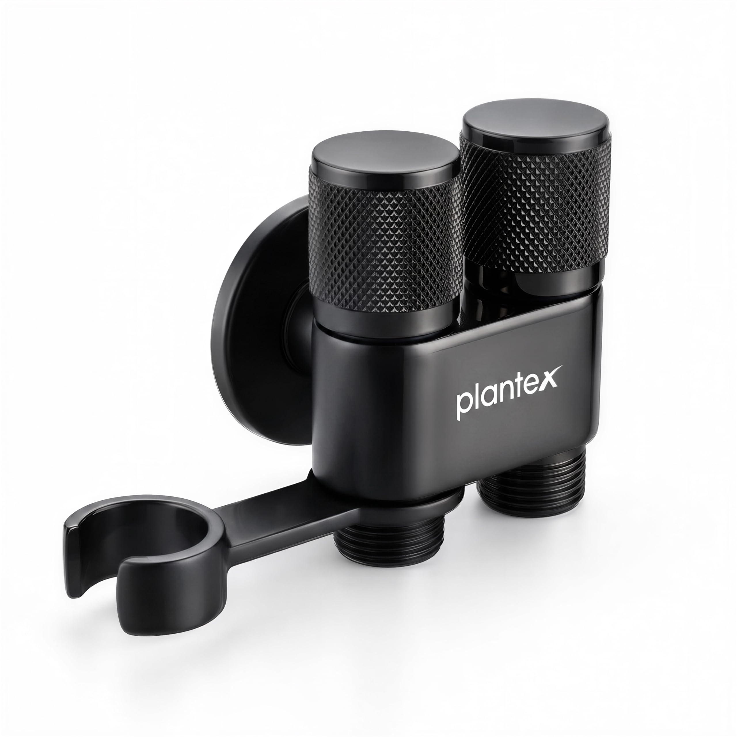 Plantex 2 Way Angle Valve - Dual Outlet Chrome -10