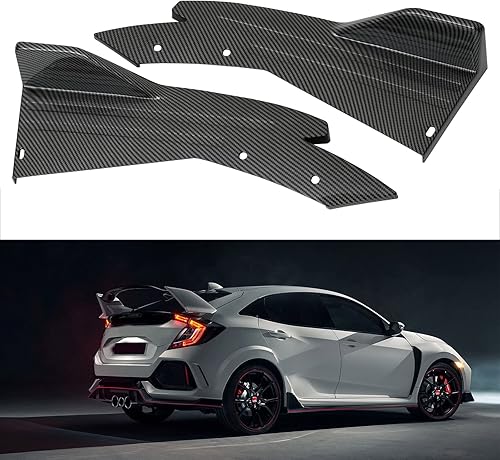 JMTBNO Difusor de labios para parachoques trasero, color negro brillante, compatible con Subaru Impreza WRX STI Infiniti G37 Q50 Q60 Q70 Mazda 2 3 5