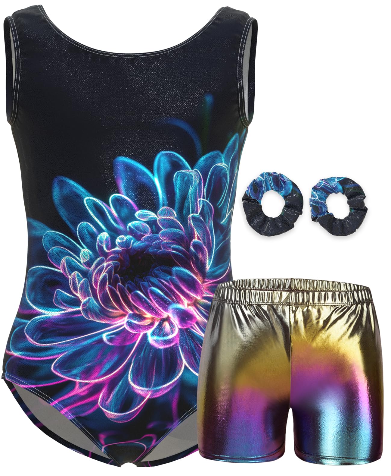 MOLLDAN Girls Gymnastics Leotard Athletic Biketard Unitard Tumbling Activewear Outfits for kids