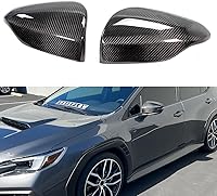 Vista 1 de Cubiertas de espejo retrovisor de fibra de carbono real totalmente seca, superposiciones compatibles con Subaru WRX VB 2022, 2023, 2024