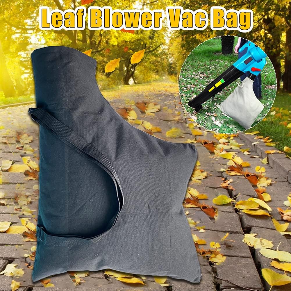 DSFSAEG Blower Leaf Bag, Black Leaf Blower Replacement Bag Leaf Blower Vacuum Bag with Zipper