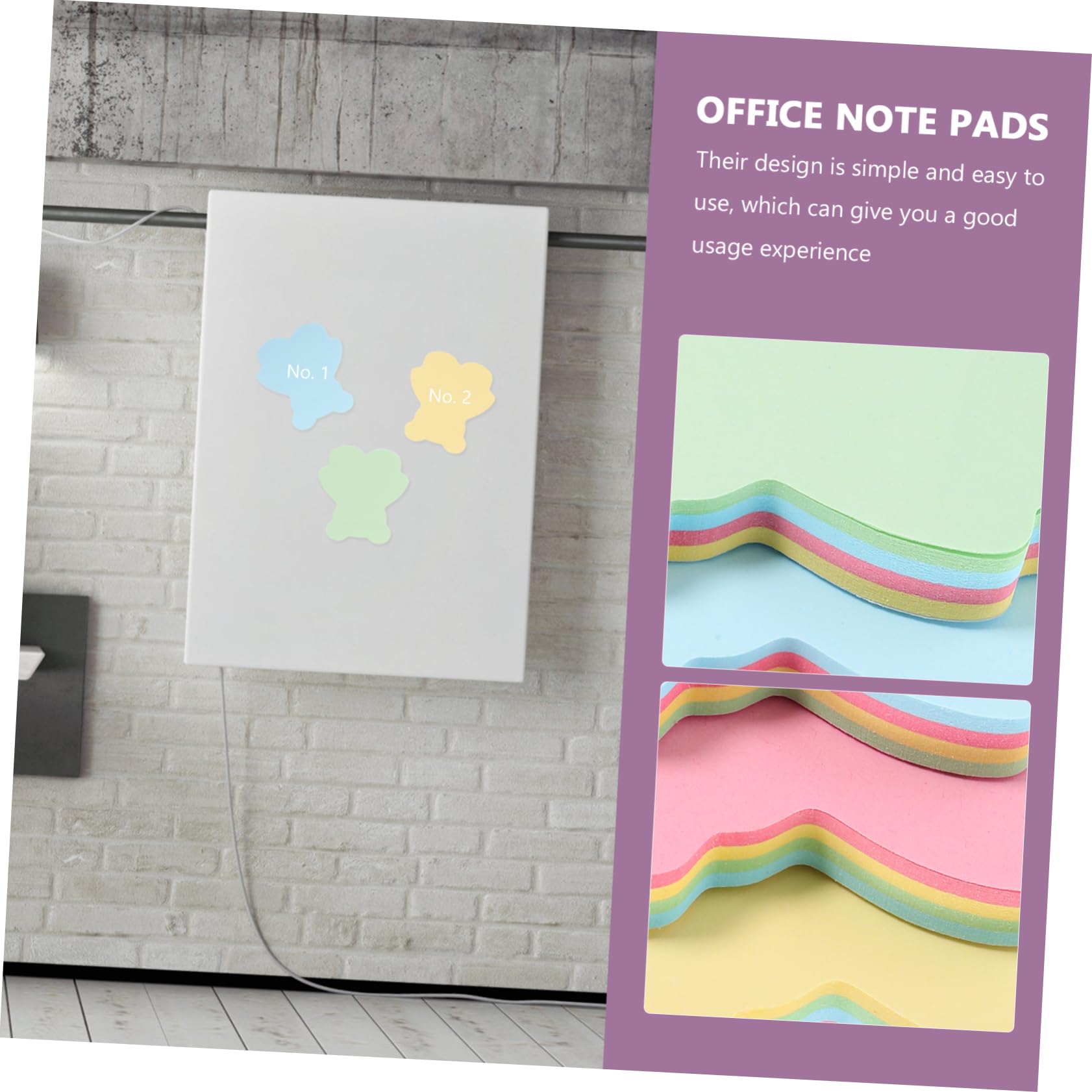 EXCEART 5 Pièces 10 Notes Autocollantes Ours Pastel Surligneurs Autocollants Bloc-notes Onglets Collants Liste Notes Amusantes Note De Bureau Stickers Mémo De Bureau Stickers Papier
