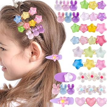 Amazon.com : 14Pcs Candy Color Star Toddler Hair Accessories