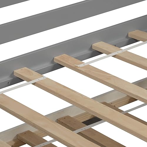 Miniatura 6 de Harper & Bright Designs Sofá cama individual con cama nido, marco de sofá cama individual de madera para dormitorio, habitación de invitados, sala