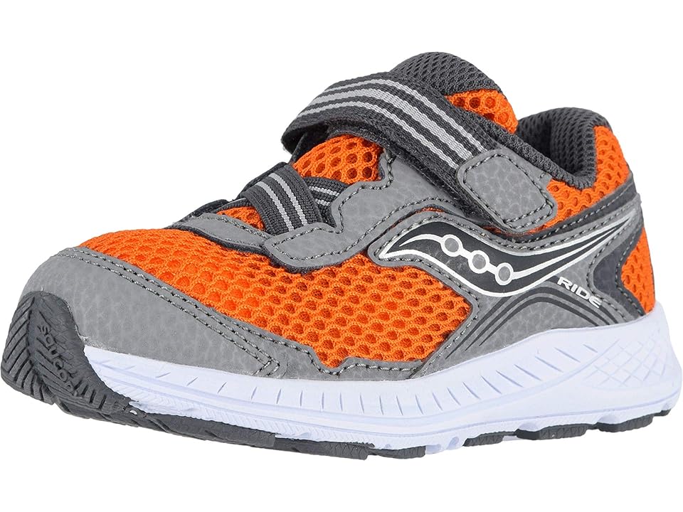 

Saucony Kids Ride 10 Jr (Toddler/Little Kid) (Grey/Orange) Boys Shoes, Gray