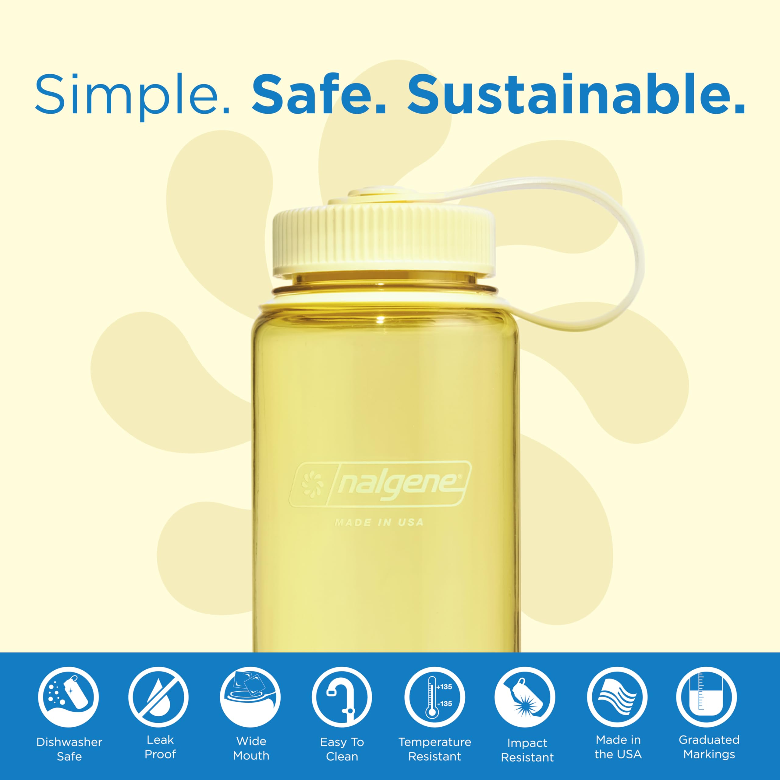 Nalgene Sustain 16oz Tritan Water Bottle, BPA-Free, Made From 50% Recycled Plastic, Narrow Mouth - View #7