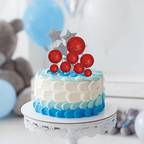 Miniatura 5 de 30 bolas para decoración de tartas, bolas de espuma con purpurina, mini globos, para cupcakes, bolas de burbujas, decoración de bricolaje para baby