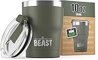 Vista 30 de Beast Vaso de 20 oz de Acero Inoxidable con Aislamiento al Vacío para Café y Hielo de Doble Pared Termo de Viaje (Arcoíris)