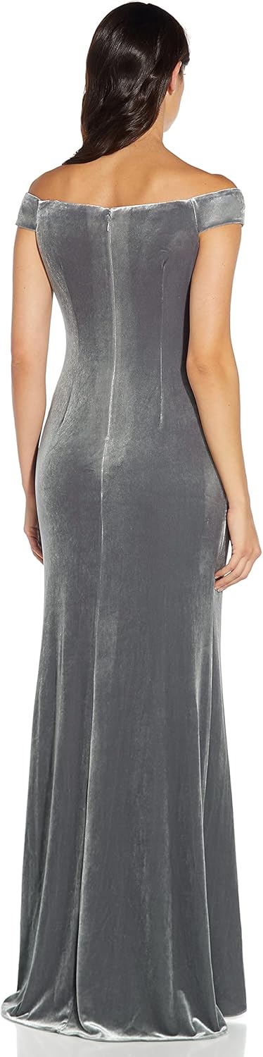 Adrianna Papell Women's Stretch Velvet Dress
