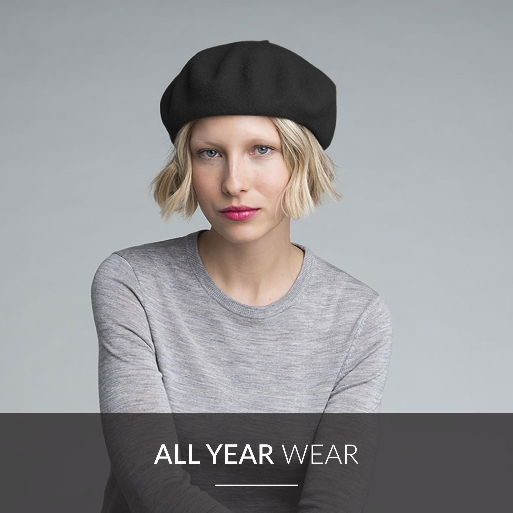 kangol Unisex Baskenmütze Anglobasque Beret, Gr. Large (Herstellergröße: Large), Schwarz