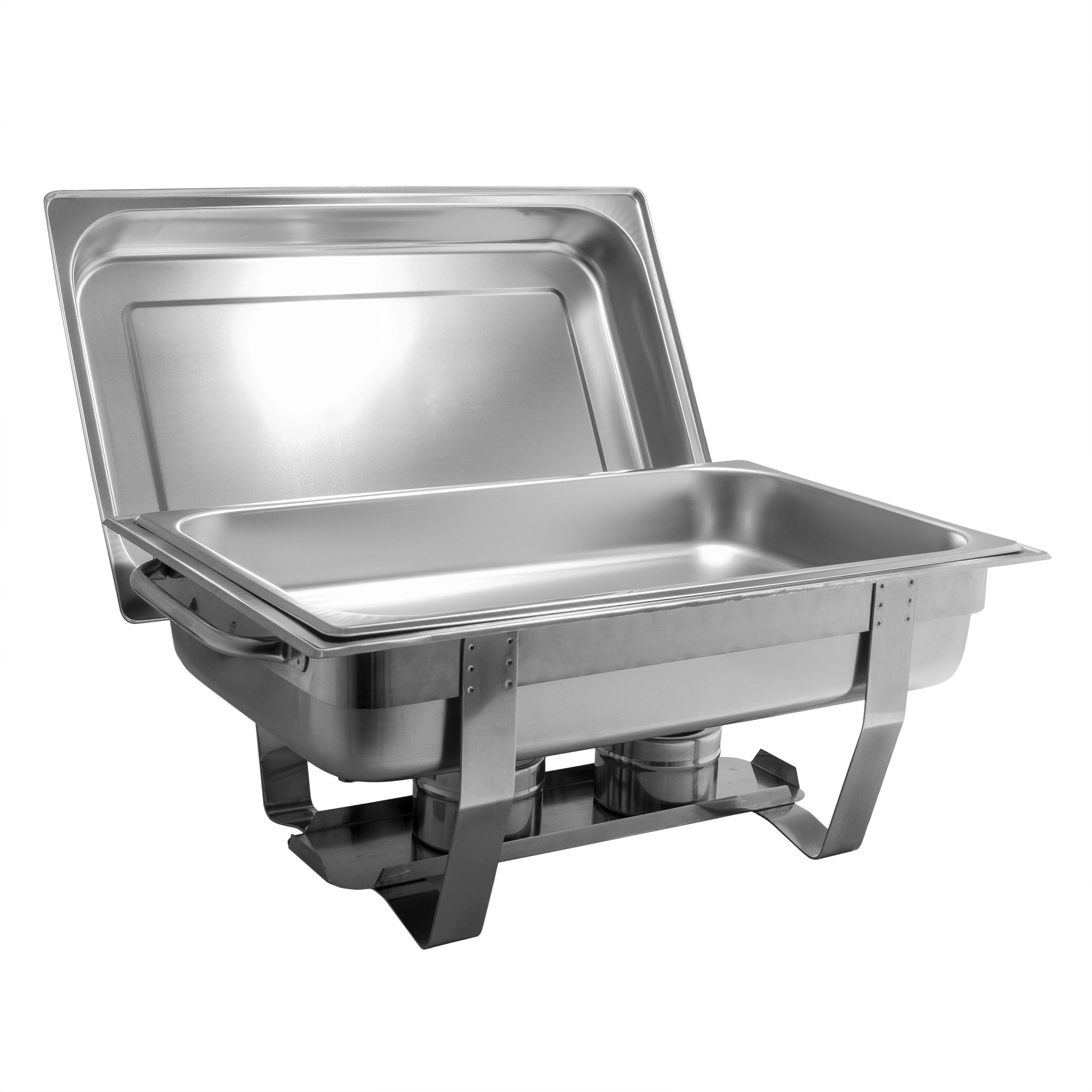 Chafing Dish Speisenwärmer Warmhaltebehälter Edelstahl 2er GN-Behälter Profi Set