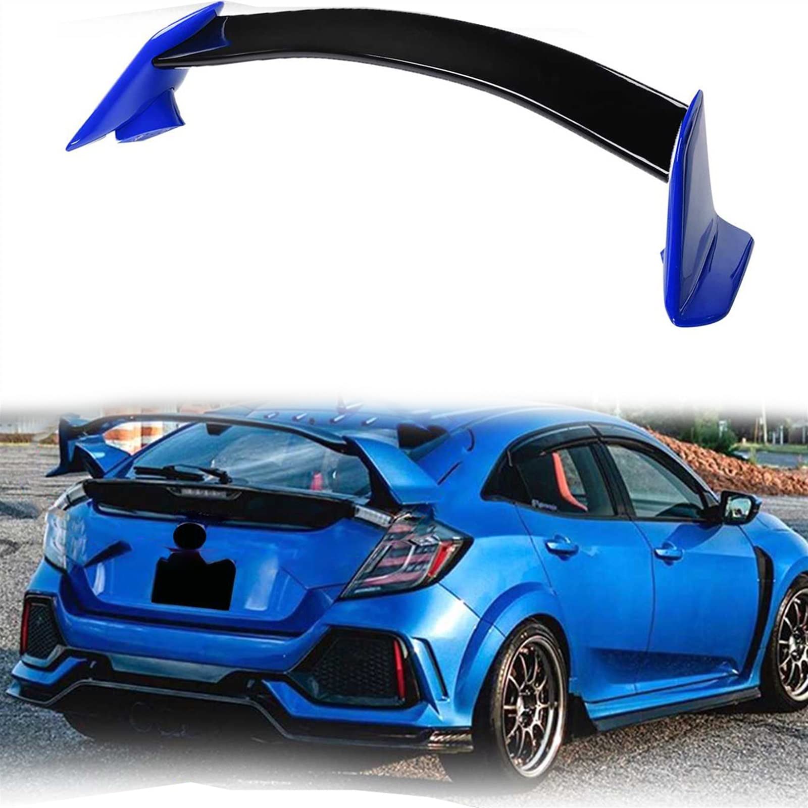 Lèvre de becquet arrière Civic FK7 pour corriger la portance du hayon 5 portes
