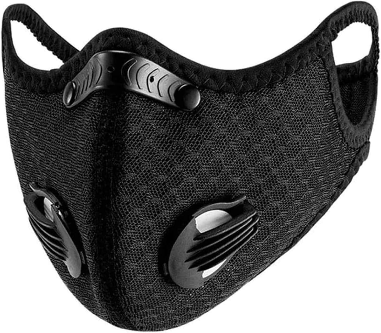 1 Pc Outdoor Sport Half Cover Cycling Facemask with Breathe Filter Anti-Fog Cover Motorcycle Hiking Protective Cover, Black