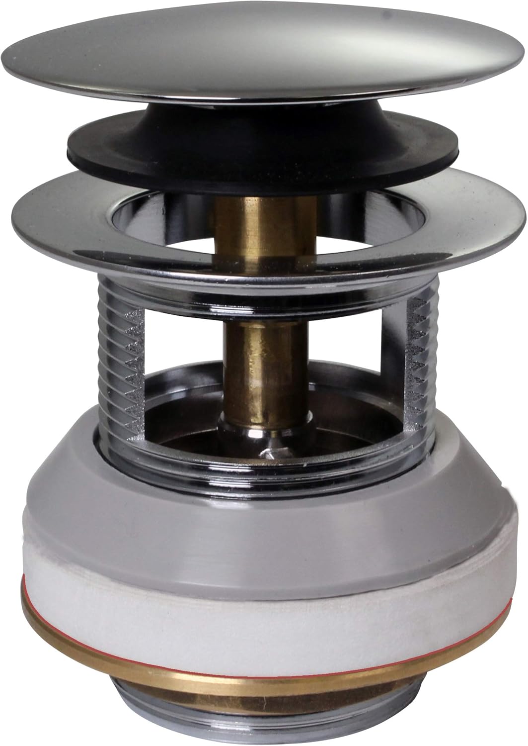 Hоttеѕt Sаlе Westbrass 1-1/2" NPSM Coarse Thread Tip-Toe Bathtub Drain, Satin Nickel, D98R-07