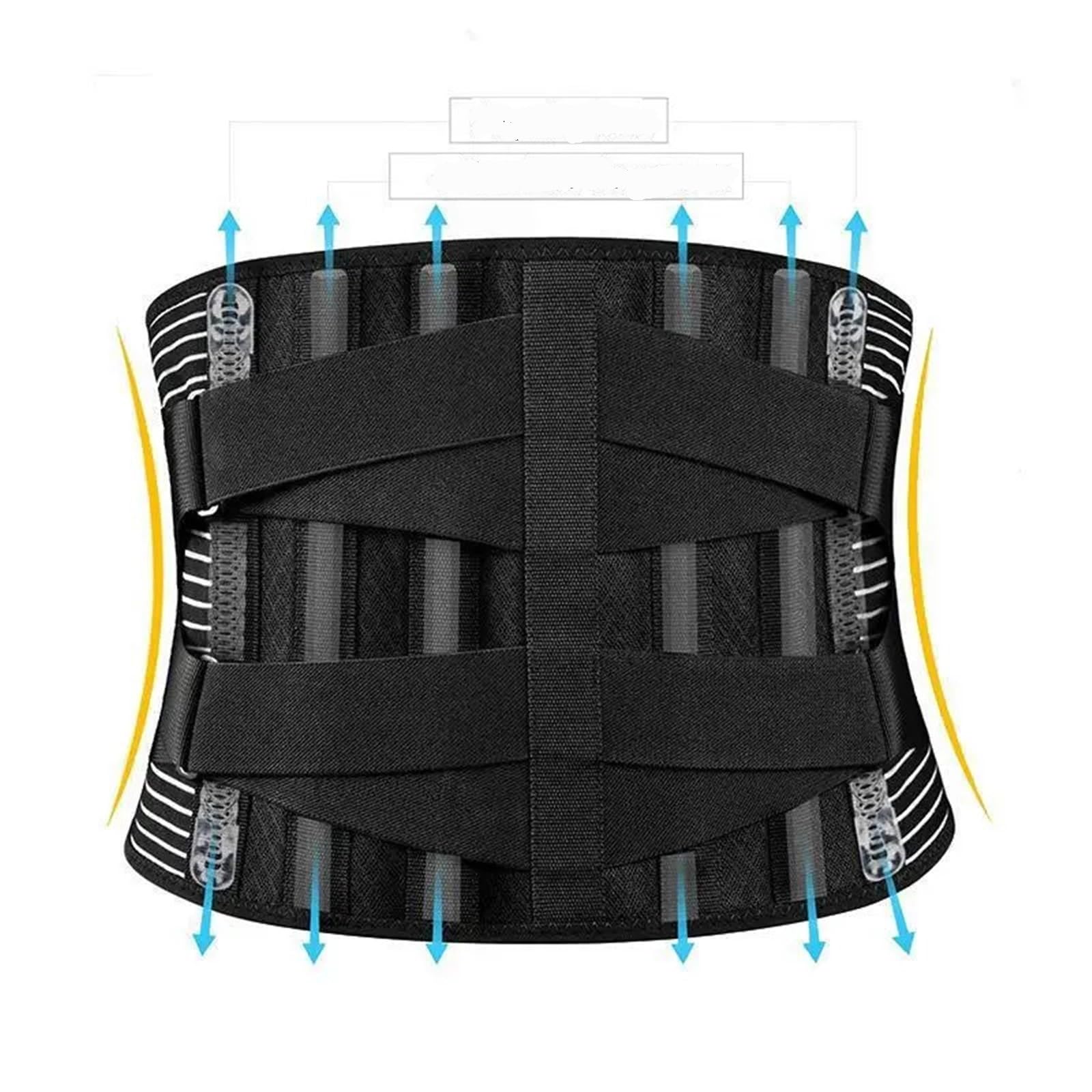 Entrenador de cintura entrenamiento doble compresión elástico ajustable, cinturón levantamiento pesas en cuclillas, Control barriga Unise Para Fitness