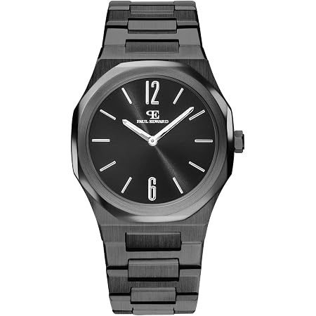 Paul Edward Orologio da polso da uomo in argento Work PE001A1, nero :  Amazon.it: Orologi