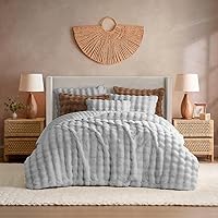 Vista 10 de YnM Sherpa & Fuzzy - Manta con peso de piel sintética