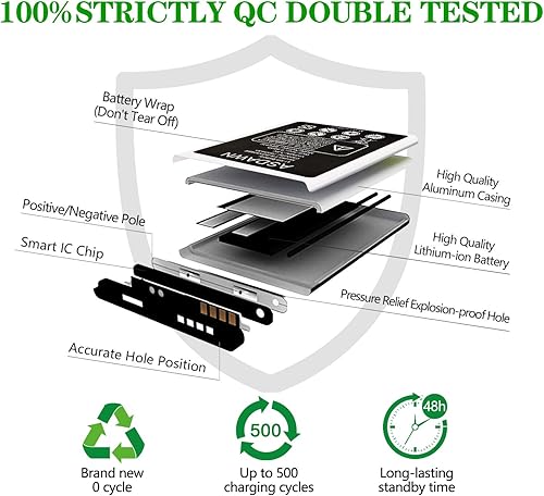 Miniatura 5 de ASDAWN Batería de repuesto GK40 para Motorola, Moto G4 Play Battery SNN5976A para Motorola E3, E4, G4 Play, G5, XT1601, XT1603, XT1607 XT1609,