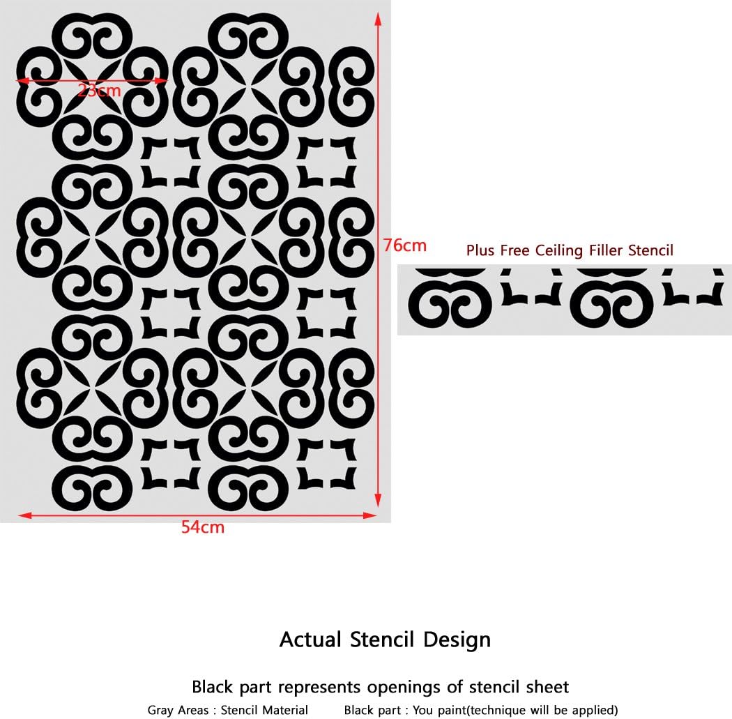 Wall Stencils Allover Stencil Trellis Martina Reusable Better Than Wallpaper