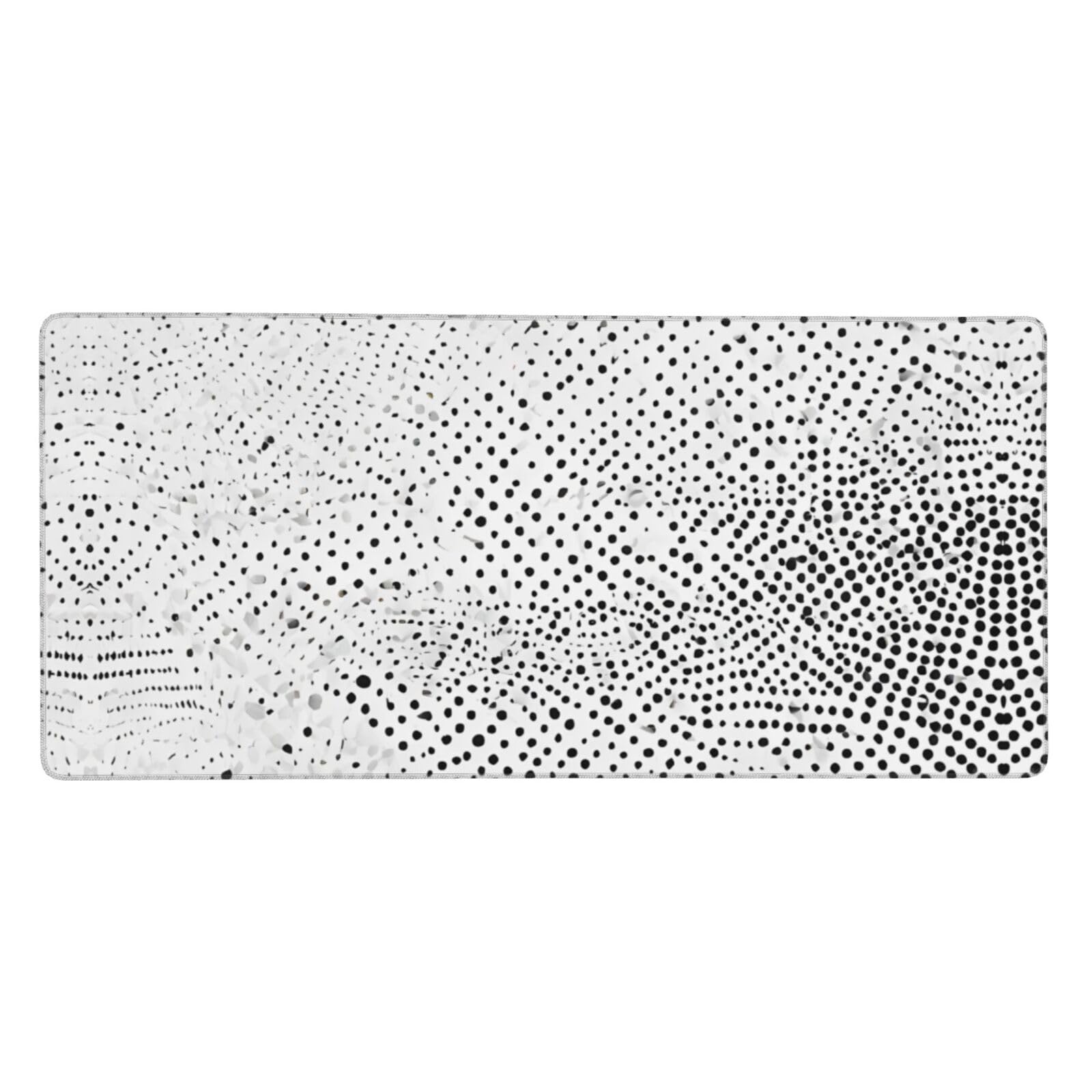 Tapis de souris de jeu étanche et antidérapant 90x40 cm à pois noirs - 8