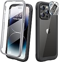 Vista 126 de Diaclara Funda diseñada para iPhone 14 Pro Max de 6.7 pulgadas, funda de teléfono resistente de cuerpo completo con protector de pantalla