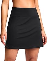 SANTINY Women's 16" High Waisted Skorts with 2 Pockets - A-Line Pickleball Golf Tennis Skirt, Buttery Soft 4-Way Stretch Activewear