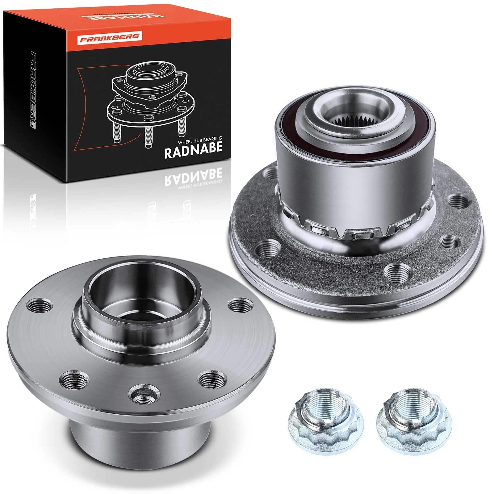 Frankberg 2x Radlager Radlagersatz Vorderachse Hinterachse mit integriertem magnetischen Sensorring Kompatibel mit Touare.g 7L6 7L7 7LA MPV 2.5L 2003-2010 Replace# 7H0498611