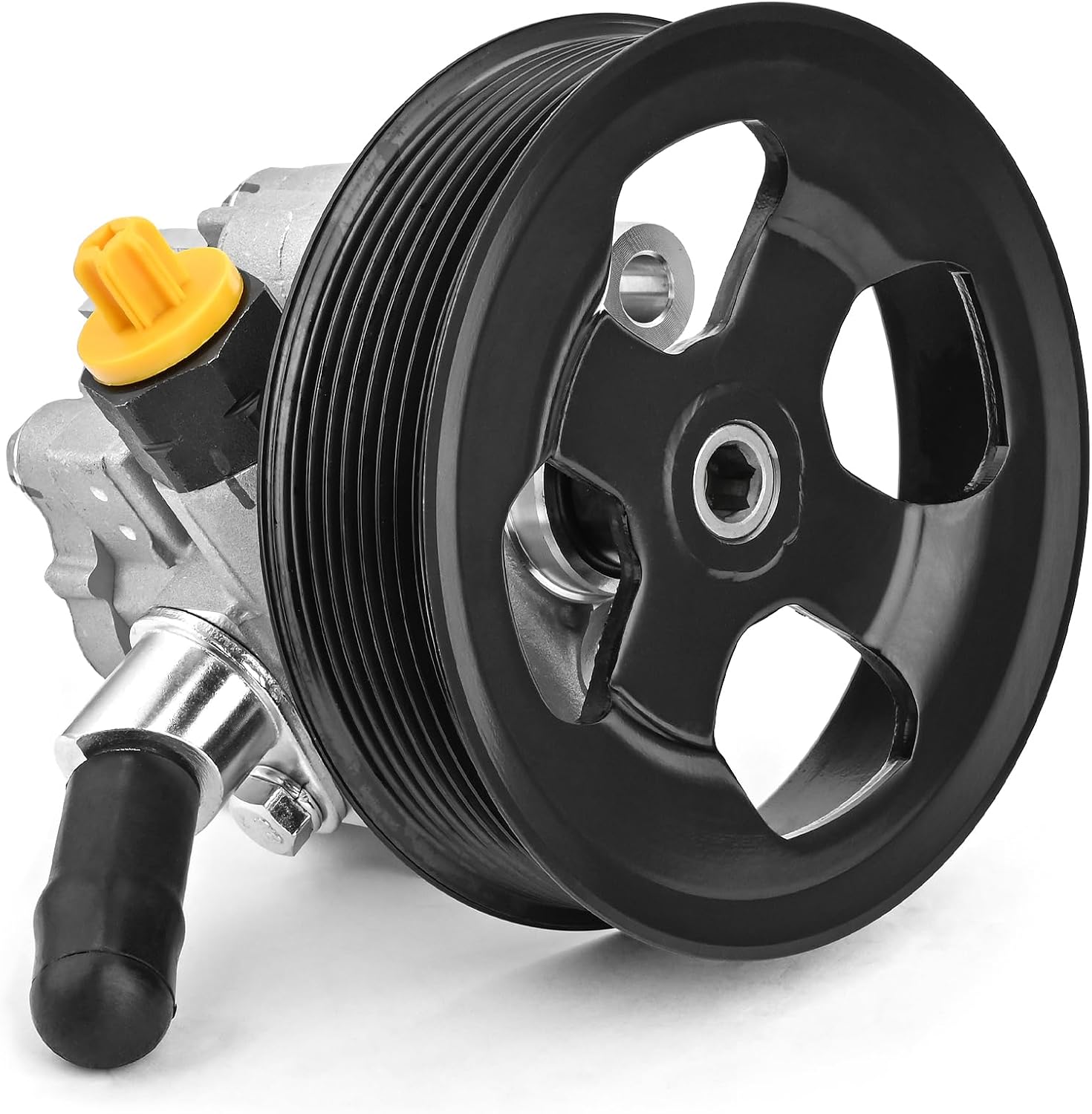 JLEO 21-5486 4WD or RWD Power Steering Pump with Pulley for Toyota Tundra 4.6L 5.7L 2007 2008 2009 2010 2011 2012 2013 2014 2015 2016 Power Assist Pump