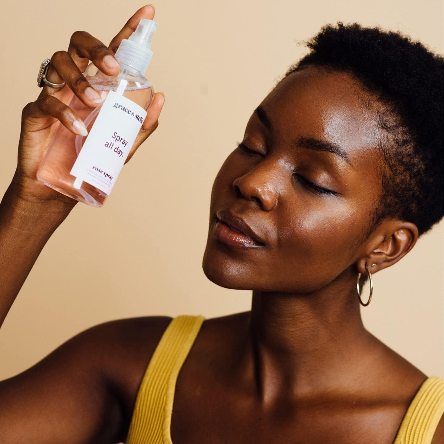 grace & stella Award Winning Rose Water Facial Spray (240ml) - Vegan - Rose Water Spray for Face - Rosewater Spray Toner Rose Hydrosol - Rose Spray Facial Mist - Rosewater Spray Toner Rose Hydrosol - Image 7