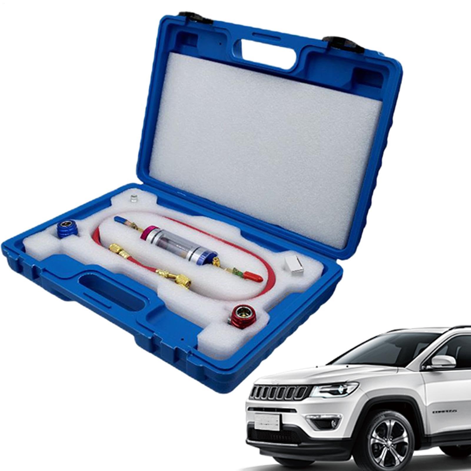 Comprobador automático de aceite de CA - Comprobadores de aceite | Detección de aceites de líquido de frenos, analizador de humedad, herramienta portátil de analizador de refrigerante de CA para coche