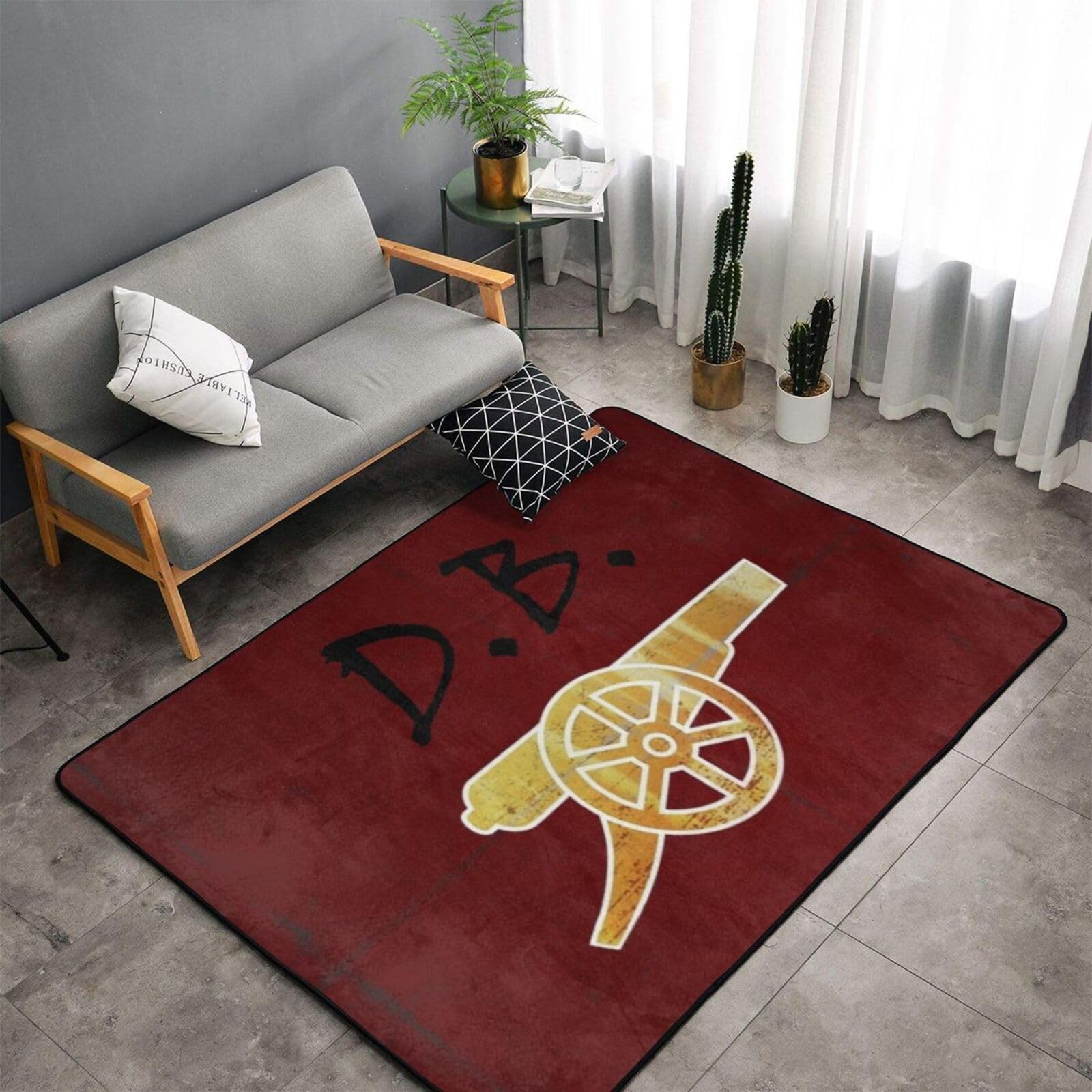 Amazon | アーセナルfc The Gunners カーペット 長方形