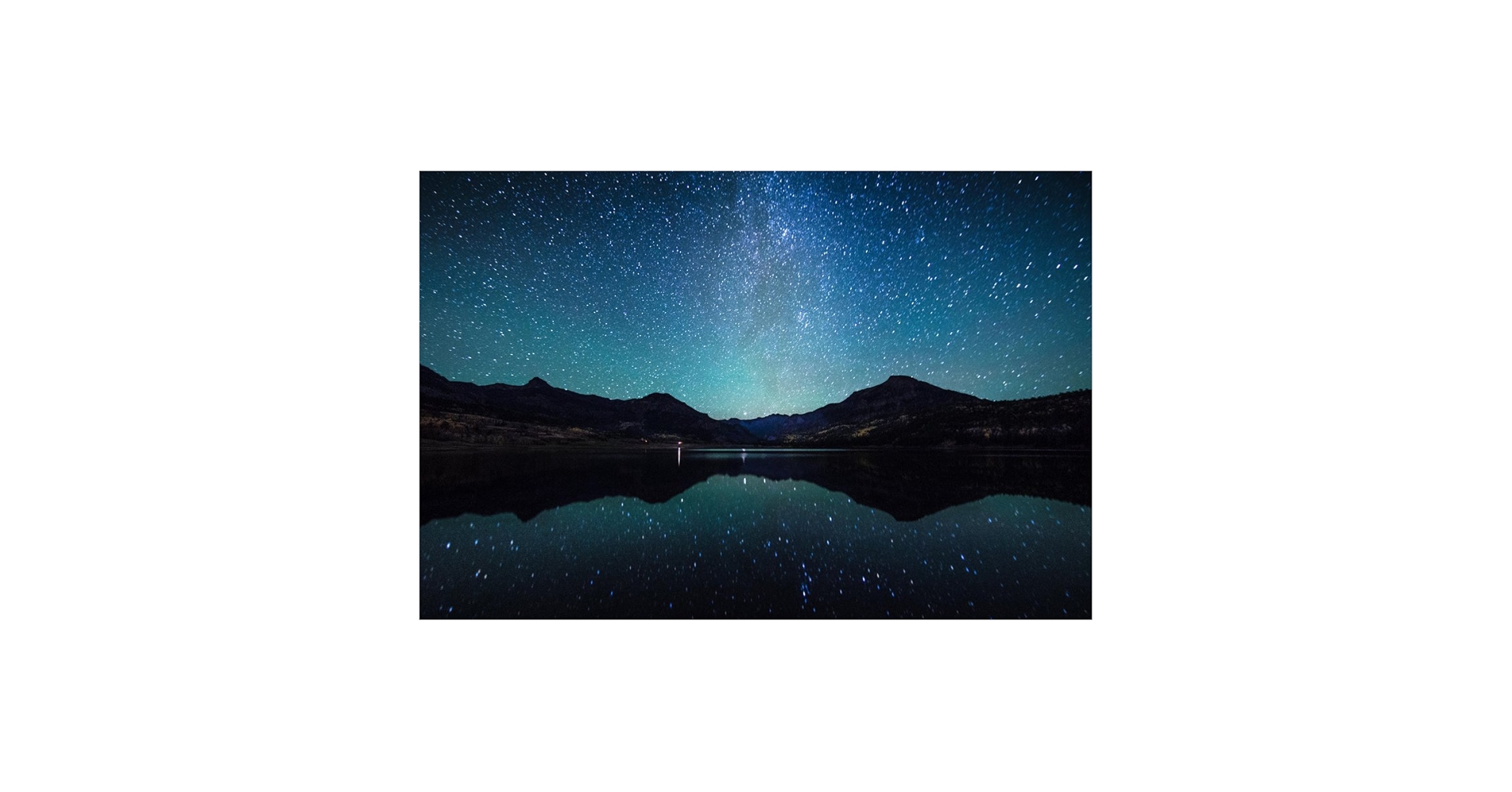 Amazon.com: Starry Night Sky Milky Way Reflection Water