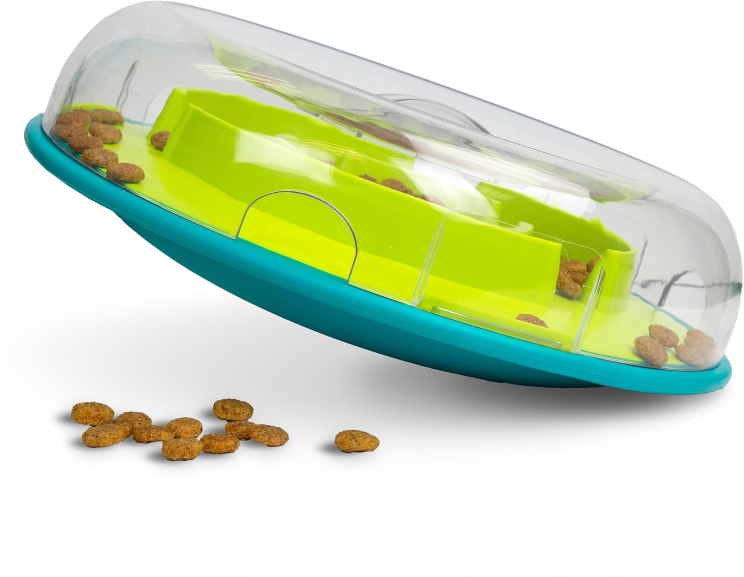 Outward Hound by Nina Ottosson Wobble Bowl Slow Feeder Dog Puzzle, Level 1 Beginner, 11.6 inches x 3.5 inches, Multicolored