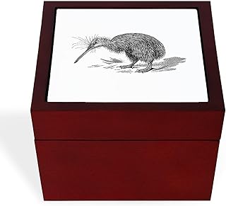 CafePress Vintage Kiwi Bird New Zealand Birds B Memory Keepsake Jewelry Box, 5"x5"x3.75"