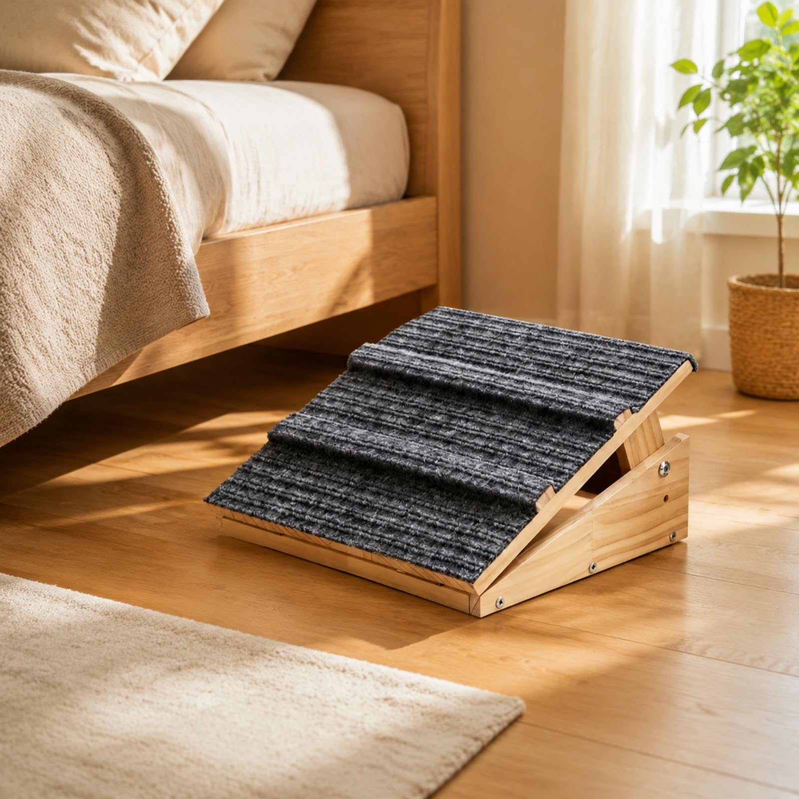 Baoblaze Rampa per Cani con perficie in Moquette Antiscivolo Adatto a